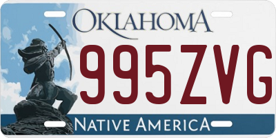 OK license plate 995ZVG