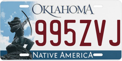 OK license plate 995ZVJ