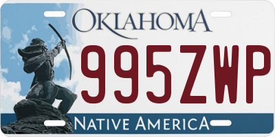 OK license plate 995ZWP
