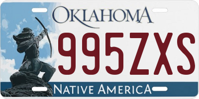 OK license plate 995ZXS