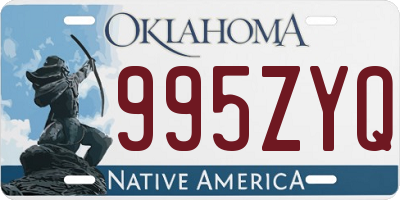 OK license plate 995ZYQ