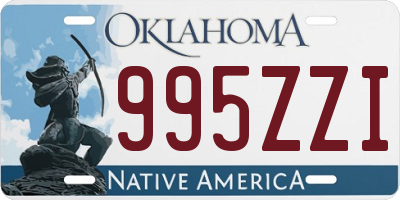 OK license plate 995ZZI