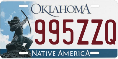 OK license plate 995ZZQ