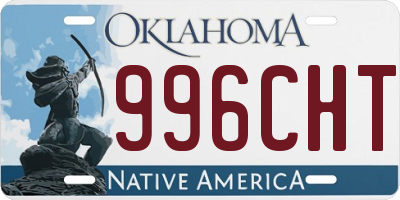 OK license plate 996CHT