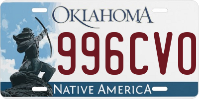 OK license plate 996CVO