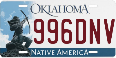 OK license plate 996DNV