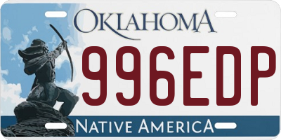 OK license plate 996EDP