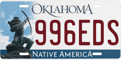 OK license plate 996EDS