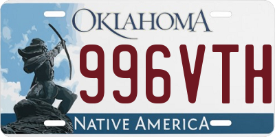 OK license plate 996VTH