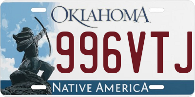 OK license plate 996VTJ