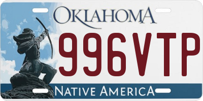 OK license plate 996VTP