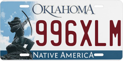 OK license plate 996XLM