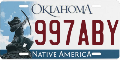 OK license plate 997ABY