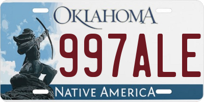 OK license plate 997ALE