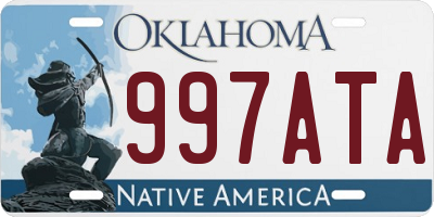 OK license plate 997ATA