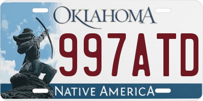 OK license plate 997ATD