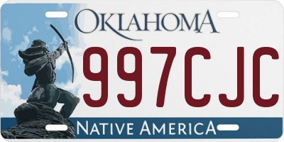 OK license plate 997CJC