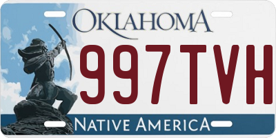 OK license plate 997TVH