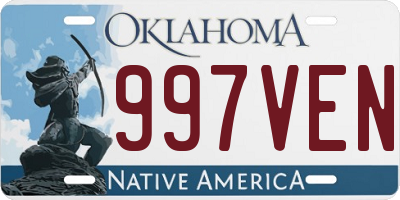 OK license plate 997VEN