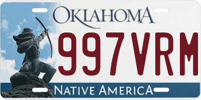 OK license plate 997VRM