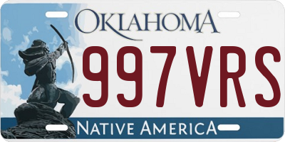 OK license plate 997VRS