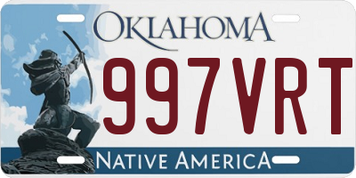 OK license plate 997VRT