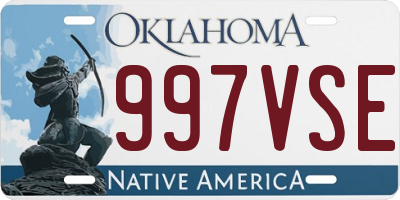 OK license plate 997VSE
