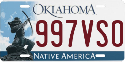 OK license plate 997VSO