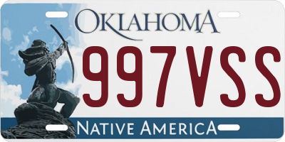 OK license plate 997VSS