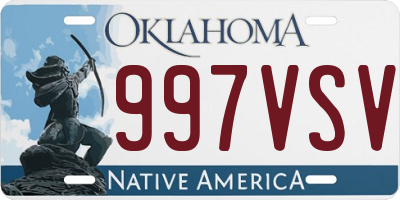 OK license plate 997VSV