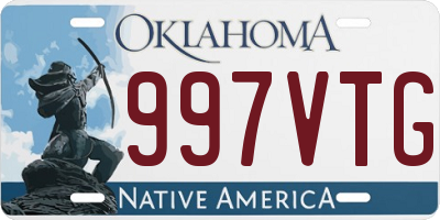 OK license plate 997VTG