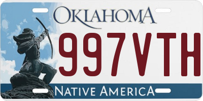 OK license plate 997VTH
