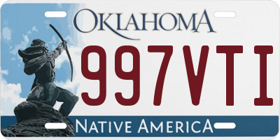 OK license plate 997VTI