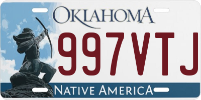 OK license plate 997VTJ