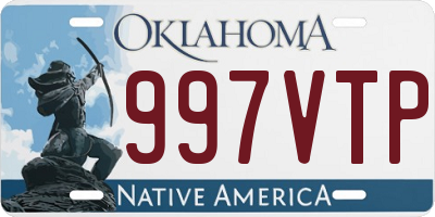 OK license plate 997VTP