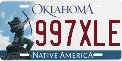 OK license plate 997XLE