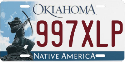 OK license plate 997XLP