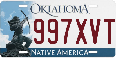OK license plate 997XVT