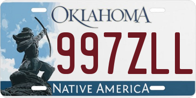 OK license plate 997ZLL