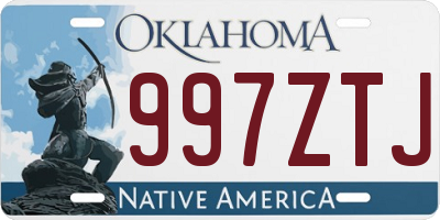 OK license plate 997ZTJ