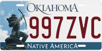 OK license plate 997ZVC