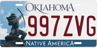 OK license plate 997ZVG