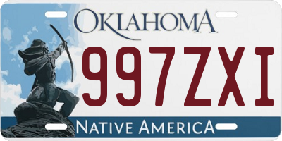 OK license plate 997ZXI