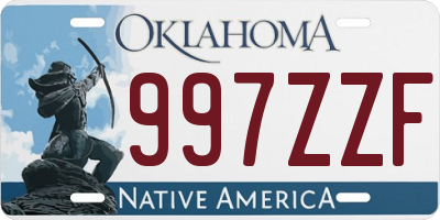 OK license plate 997ZZF
