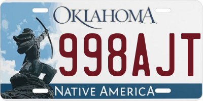 OK license plate 998AJT