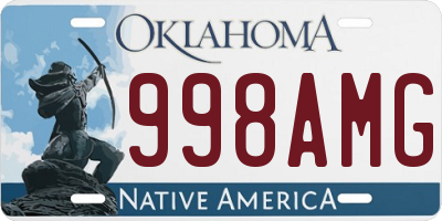 OK license plate 998AMG