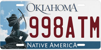 OK license plate 998ATM