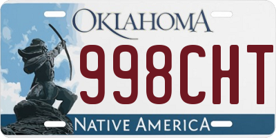 OK license plate 998CHT