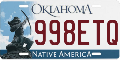 OK license plate 998ETQ
