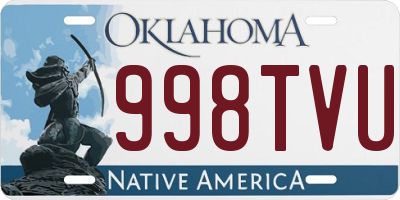 OK license plate 998TVU